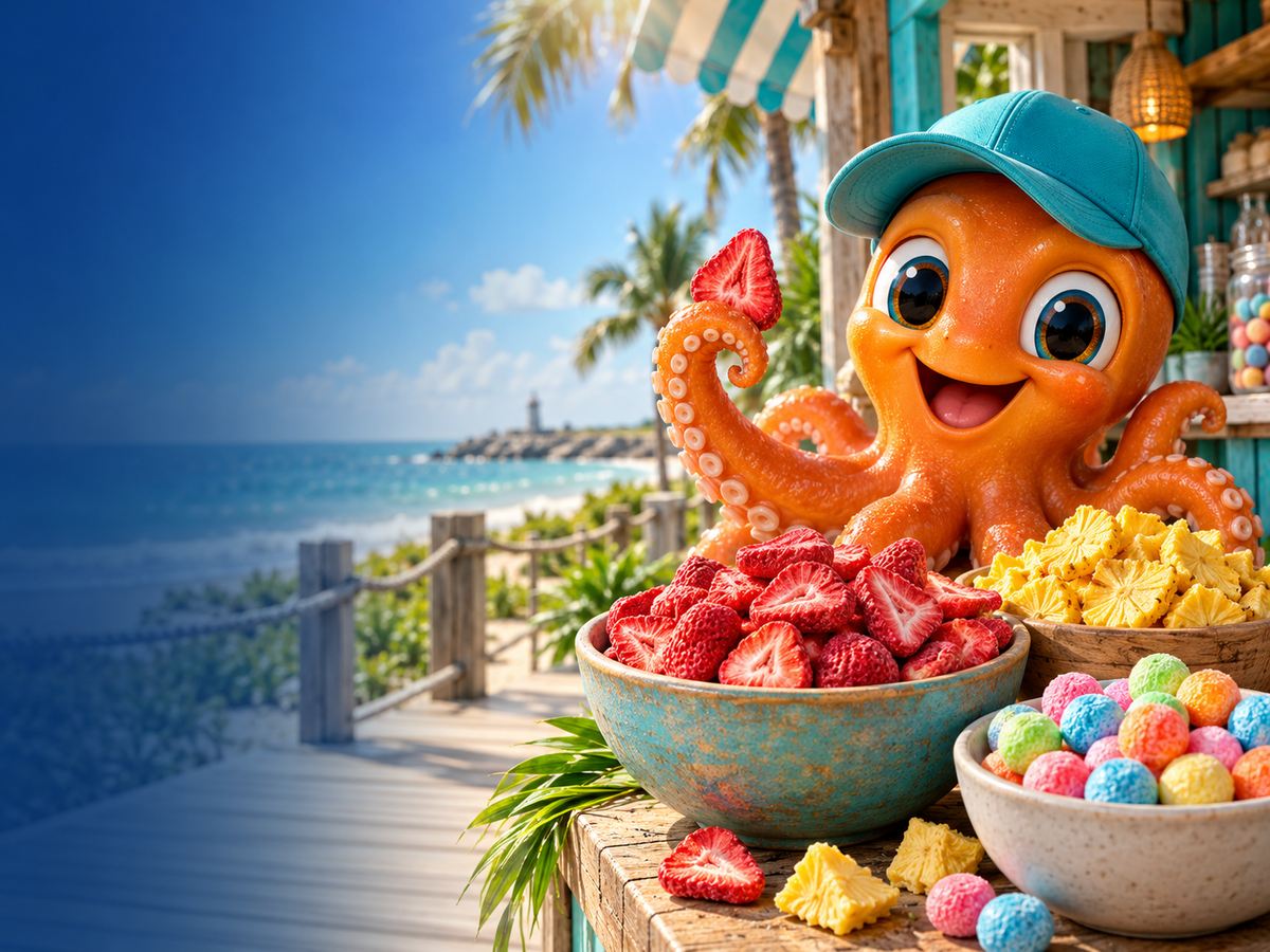Coastal Freeze treats on a sunny Jupiter boardwalk